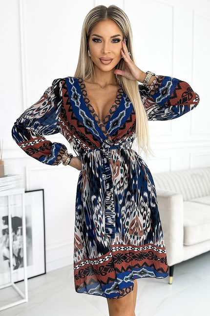 Robe imprimé indien élégante