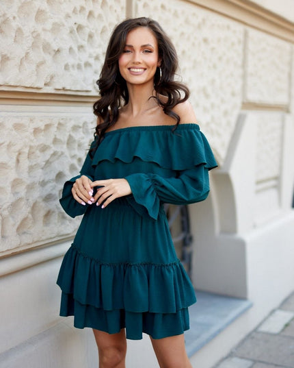 Robe courte à volants élégante