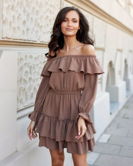 Robe courte à volants élégante