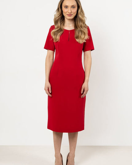 Robe rouge ajustée élégante