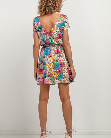 Robe fleurie en viscose légère