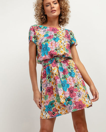 Robe fleurie en viscose légère