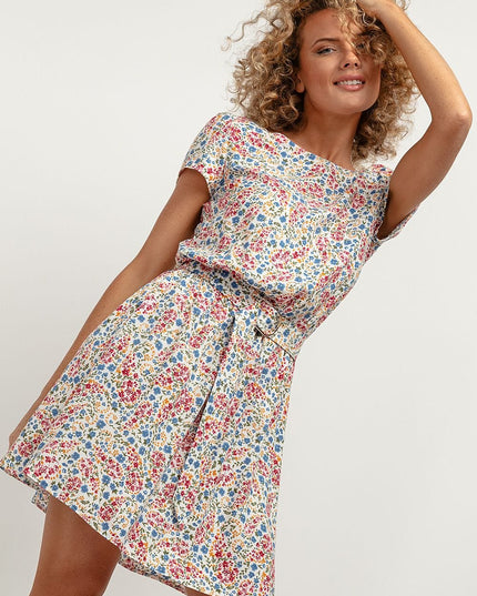 Robe fleurie en viscose légère