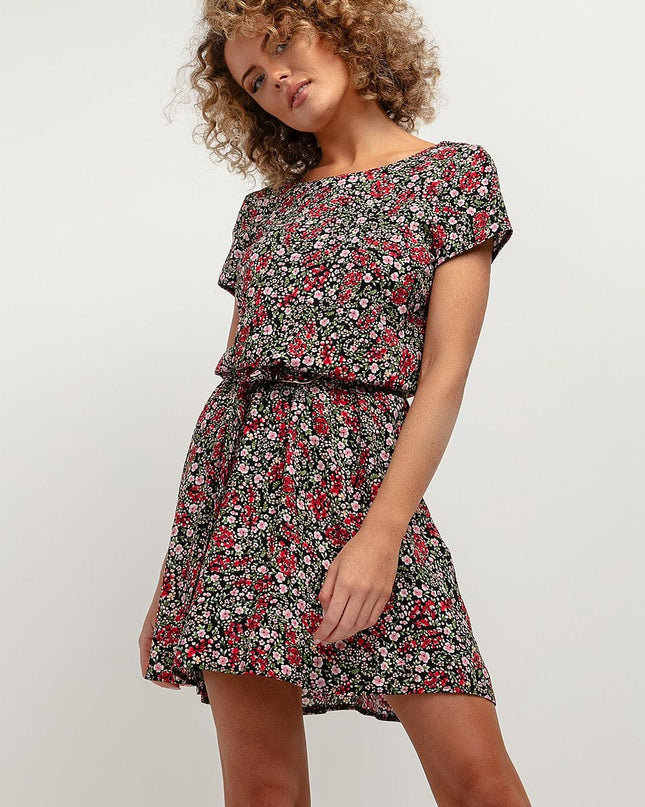 Robe fleurie en viscose légère