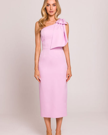 Robe midi asymétrique chic