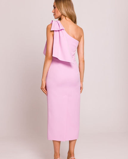 Robe midi asymétrique chic