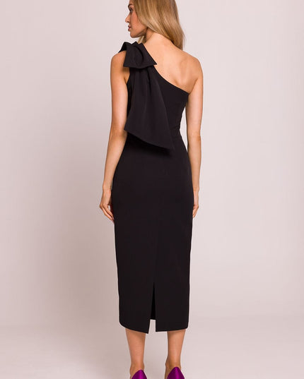 Robe midi asymétrique chic