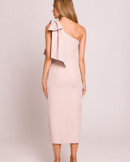 Robe midi asymétrique chic