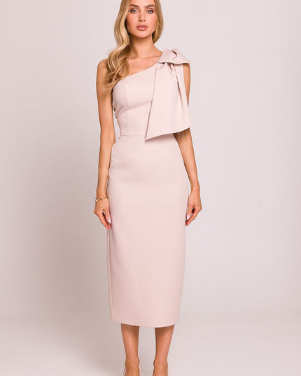 Robe midi asymétrique chic
