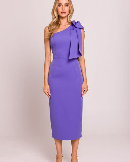 Robe midi asymétrique chic
