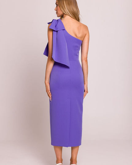 Robe midi asymétrique chic