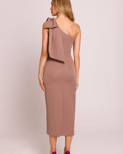 Robe midi asymétrique chic