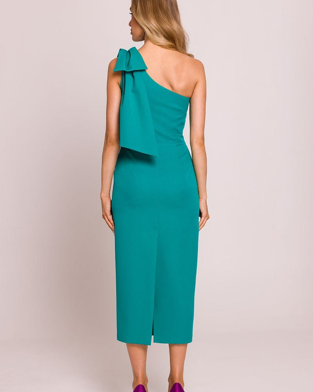 Robe midi asymétrique chic
