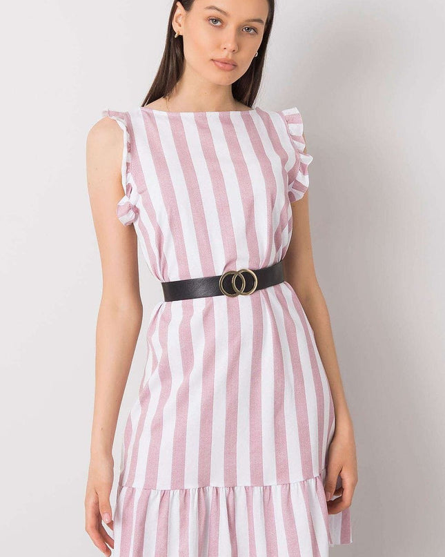 Robe rayée sans manches