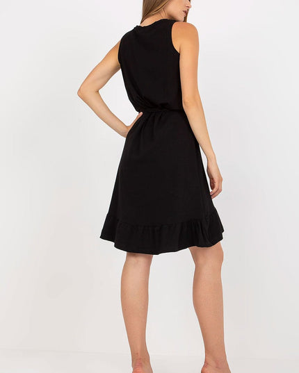 Robe évasée asymétrique sans manches