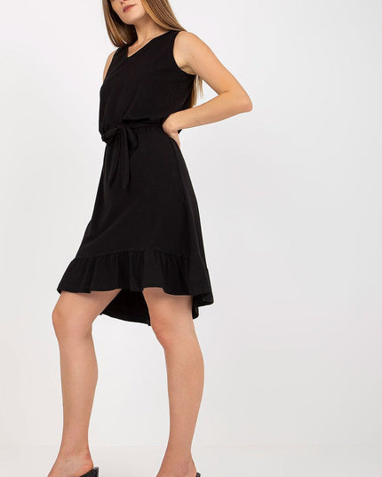 Robe évasée asymétrique sans manches