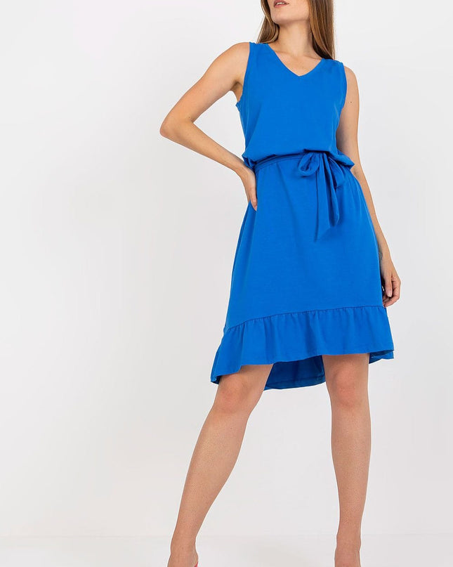 Robe évasée asymétrique sans manches