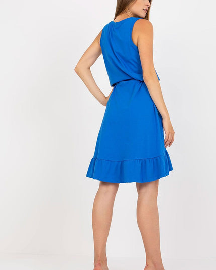 Robe évasée asymétrique sans manches