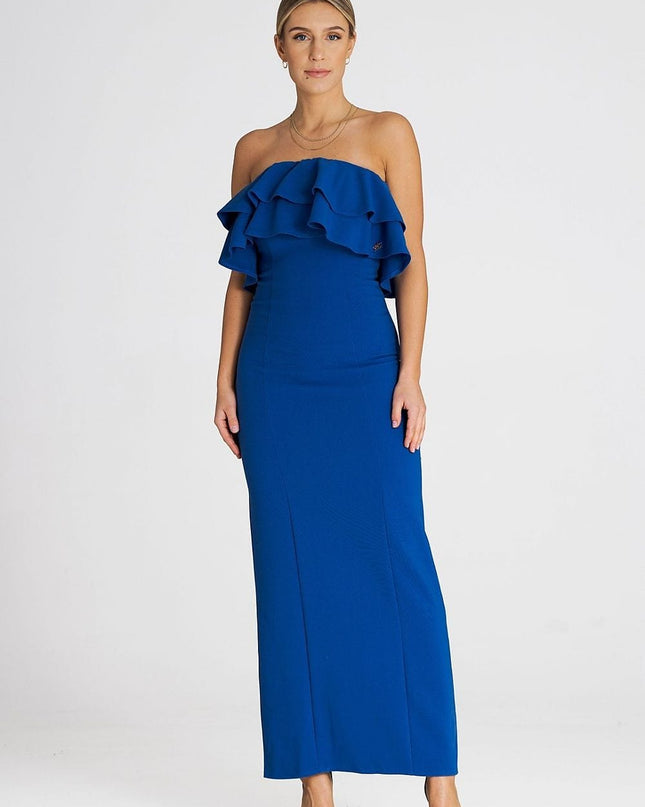 Robe longue élégante sans manches
