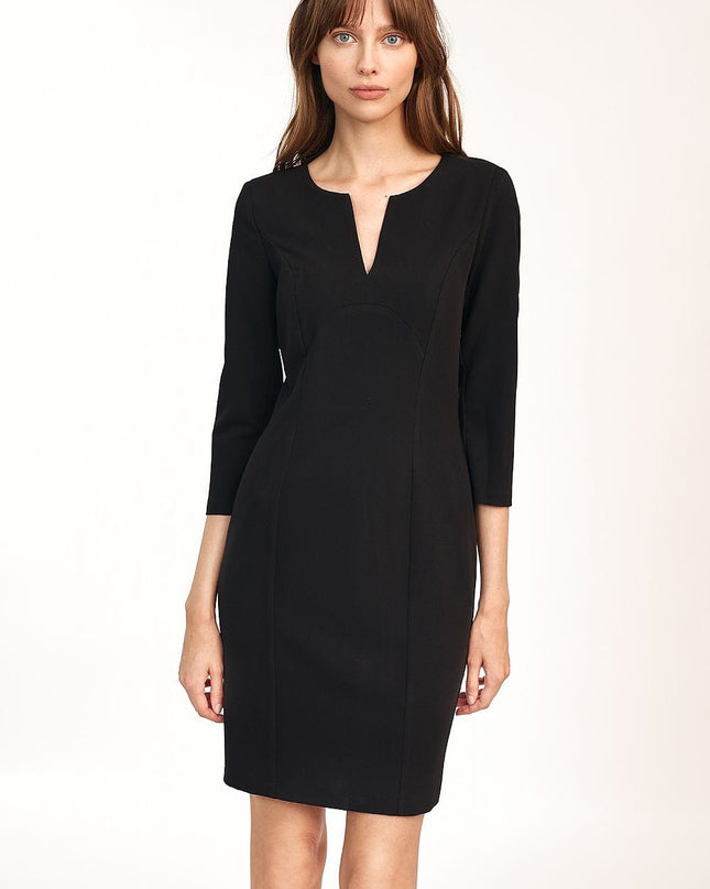 Robe ajustĂ©e bleue classique