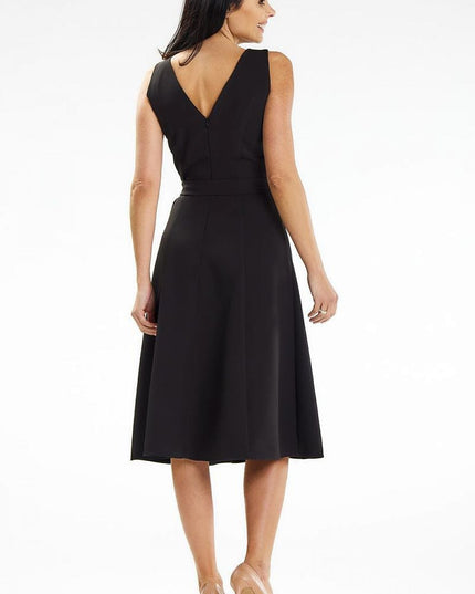 Robe midi élégante sans bretelles