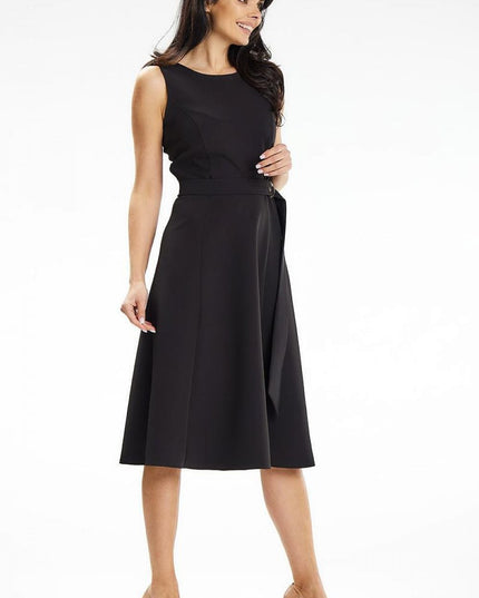 Robe midi élégante sans bretelles