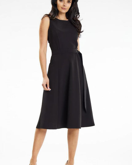 Robe midi élégante sans bretelles