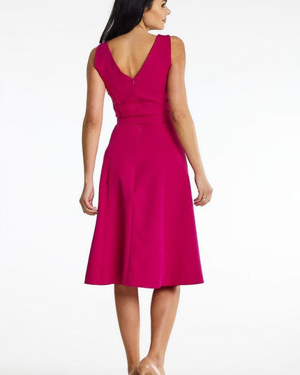 Robe midi élégante sans bretelles
