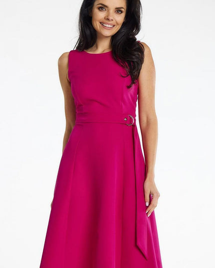 Robe midi élégante sans bretelles