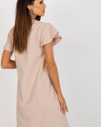Robe ample à manches volantées