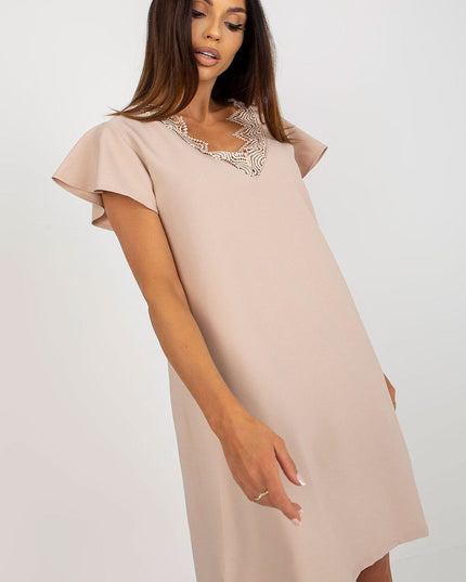 Robe ample à manches volantées