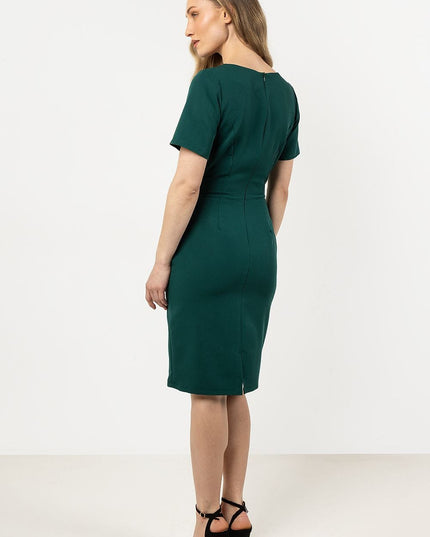 Robe crayon asymétrique élégante