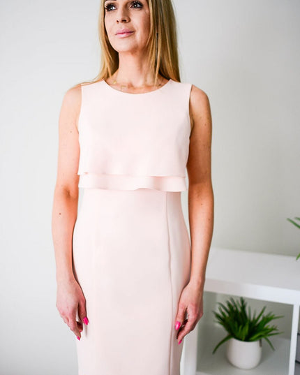Robe ajustée décolleté dos