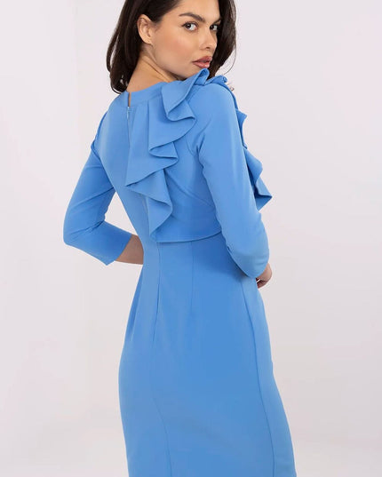 Robe ajustée avec manches 3/4