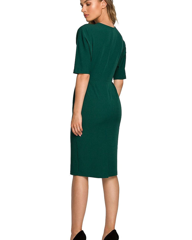 Robe verte manches chauve-souris