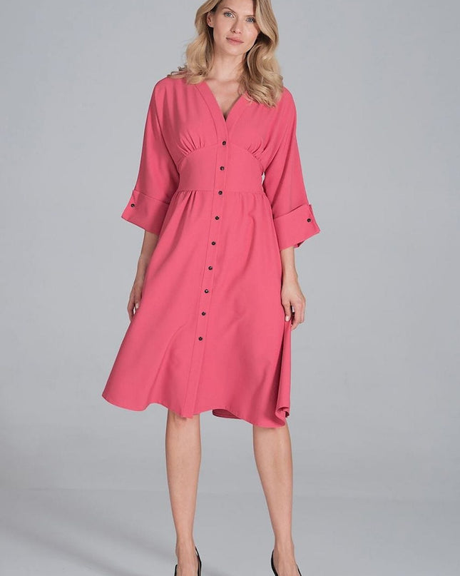Robe midi décolleté en cœur