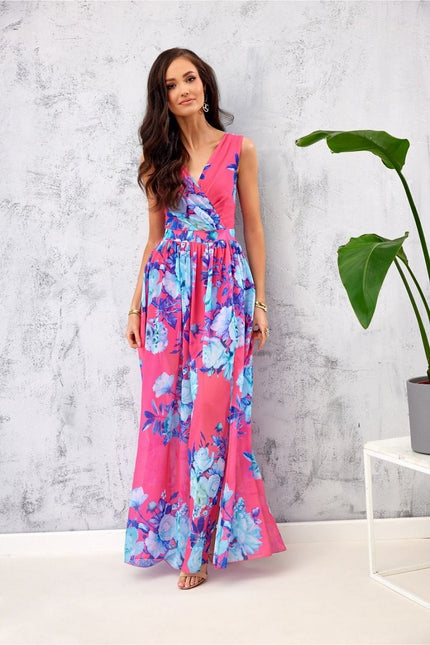 Robe longue florale chic