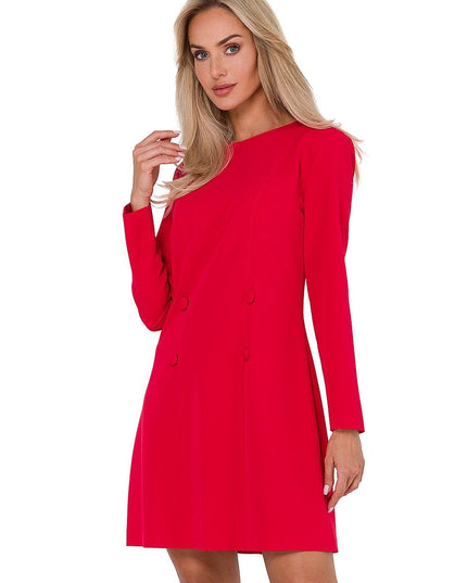 Robe trapèze manches longues
