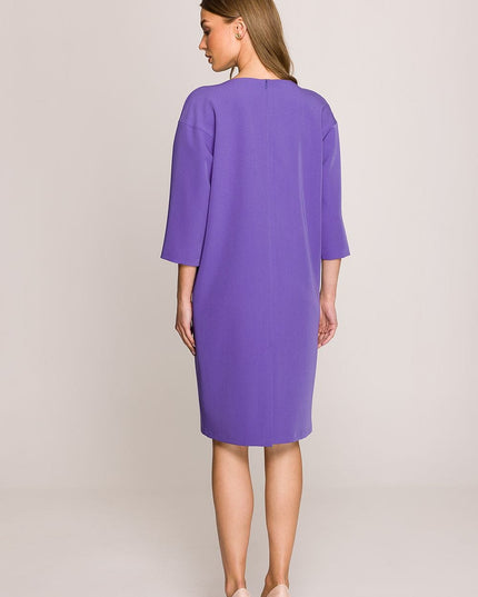 Robe fuchsia ample avec fente