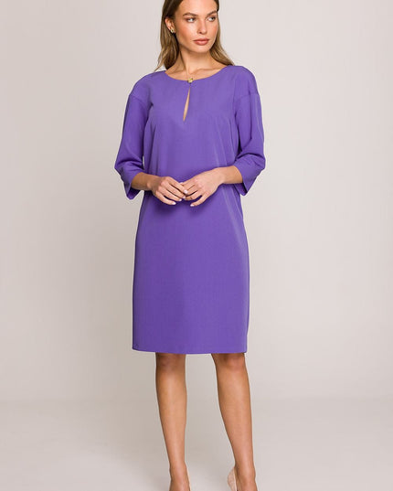 Robe fuchsia ample avec fente
