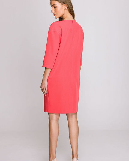 Robe fuchsia ample avec fente