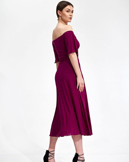 Robe midi à manches larges