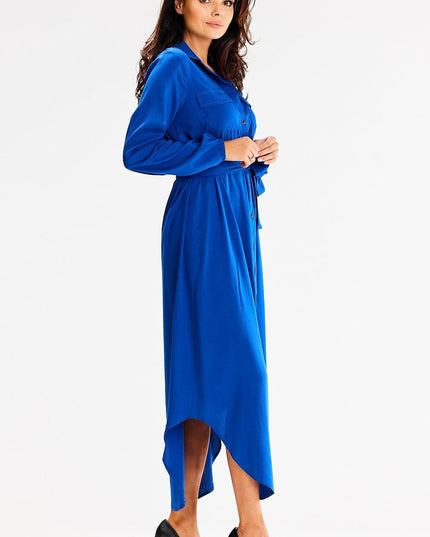 Robe longue ample à ceinture