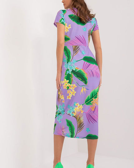 Robe droite col en V