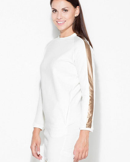 Robe en coton avec manches or