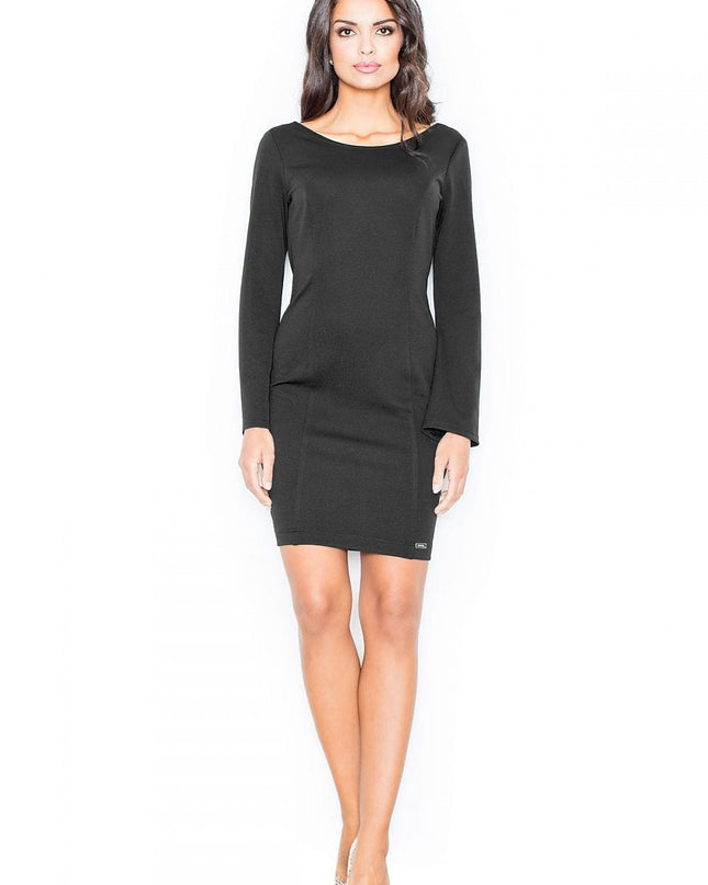 Robe noire manches longues