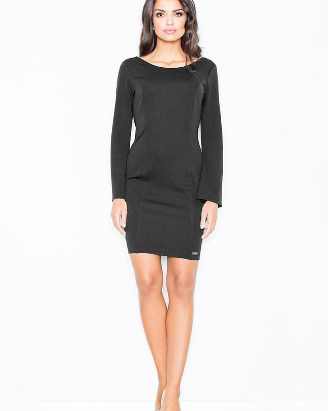 Robe noire manches longues