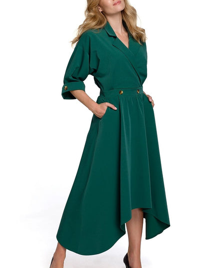 Robe asymétrique noire urbaine