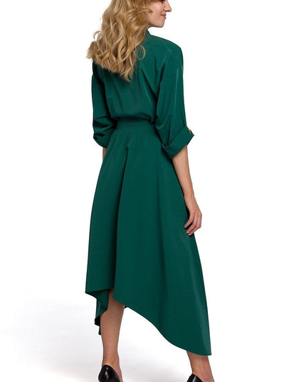 Robe asymétrique noire urbaine