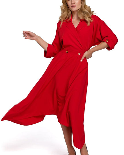 Robe asymétrique noire urbaine